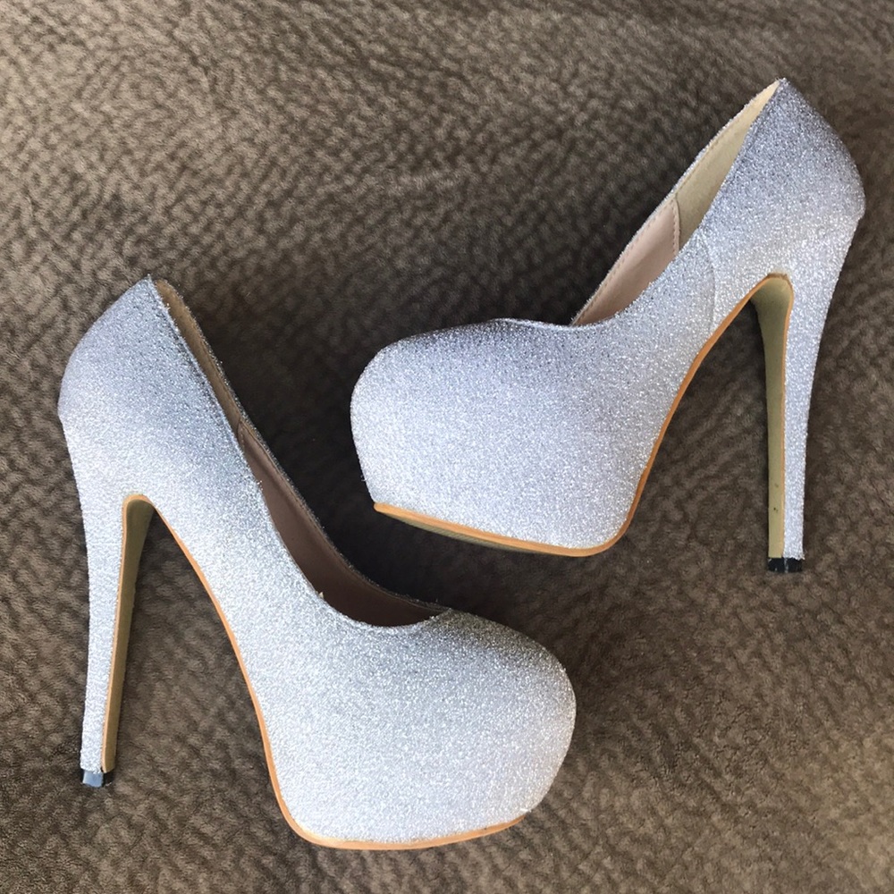 ☀️Ji Mei Xie Ye platform silver glitter holiday